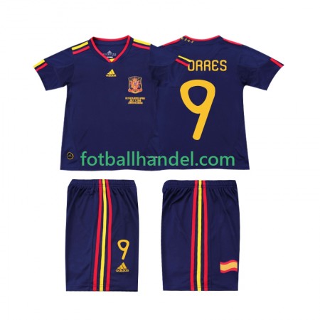 Barn Fotballdrakter Spania TORRES 9 2010 Borte Retro Kortermet